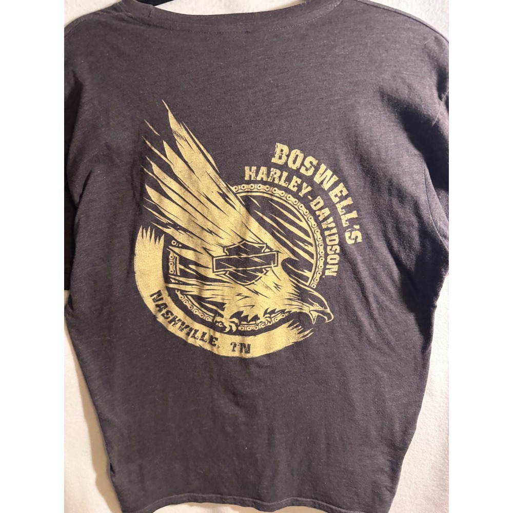 Harley Davidson T Shirt Mens M Boswells Nashville TN Cobra Eagle Biker